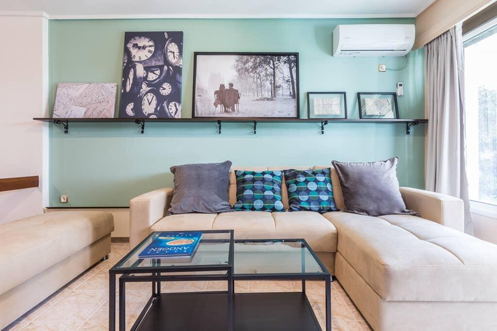 Sunny Apartment With 2 Bedrooms And Garden Glifada Eksteriør billede
